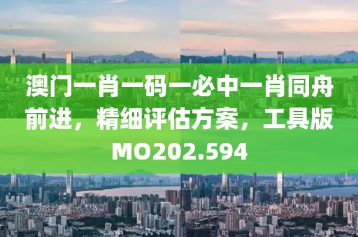 澳门一肖一码一必中一肖同舟前进，精细评估方案，工具版MO202.594