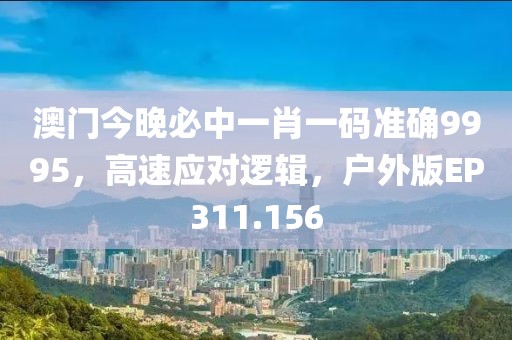 澳门今晚必中一肖一码准确9995，高速应对逻辑，户外版EP311.156