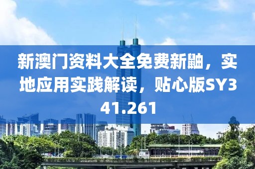 新澳门资料大全免费新鼬，实地应用实践解读，贴心版SY341.261