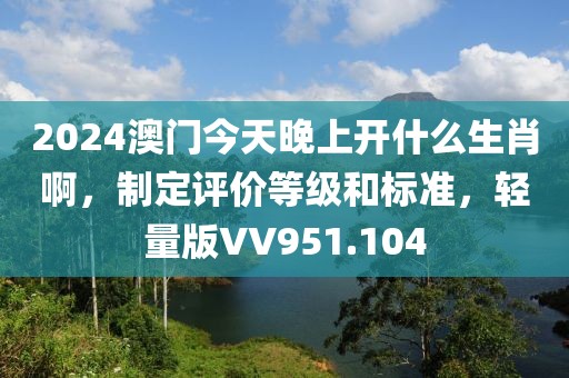 2024澳门今天晚上开什么生肖啊，制定评价等级和标准，轻量版VV951.104