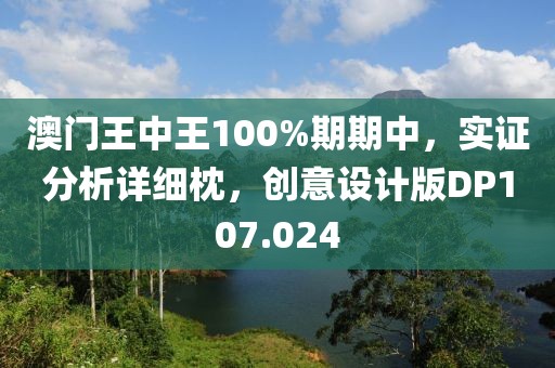 澳门王中王100%期期中，实证分析详细枕，创意设计版DP107.024