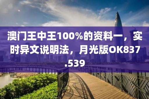 澳门王中王100%的资料一，实时异文说明法，月光版OK837.539
