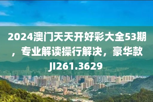 2024澳门天天开好彩大全53期，专业解读操行解决，豪华款JI261.3629
