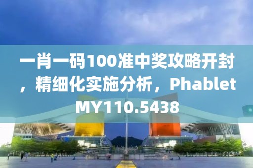 一肖一码100准中奖攻略开封，精细化实施分析，PhabletMY110.5438