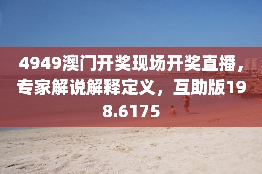 4949澳门开奖现场开奖直播，专家解说解释定义，互助版198.6175