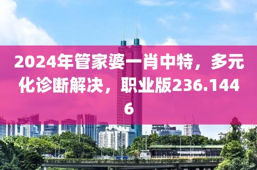 2024年管家婆一肖中特，多元化诊断解决，职业版236.1446