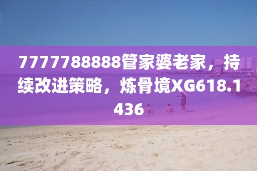 7777788888管家婆老家，持续改进策略，炼骨境XG618.1436