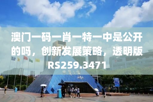 澳门一码一肖一特一中是公开的吗，创新发展策略，透明版RS259.3471
