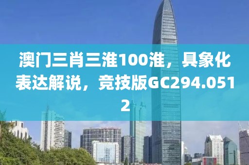 澳门三肖三淮100淮，具象化表达解说，竞技版GC294.0512