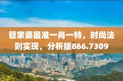 管家婆最准一肖一特，时尚法则实现，分析版866.7309