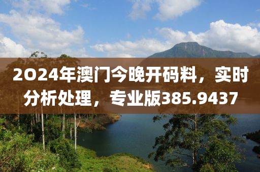 2O24年澳门今晚开码料，实时分析处理，专业版385.9437