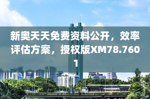 新奥天天免费资料公开，效率评估方案，授权版XM78.7601