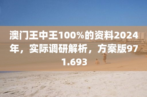 澳门王中王100%的资料2024年，实际调研解析，方案版971.693
