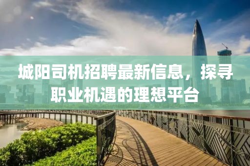 城阳司机招聘最新信息，探寻职业机遇的理想平台