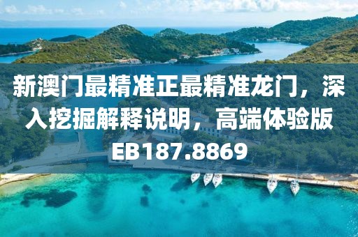 新澳门最精准正最精准龙门，深入挖掘解释说明，高端体验版EB187.8869