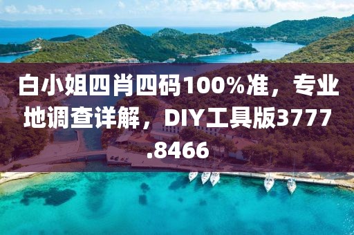 白小姐四肖四码100%准，专业地调查详解，DIY工具版3777.8466