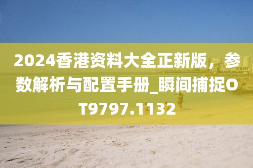 2024香港资料大全正新版，参数解析与配置手册_瞬间捕捉OT9797.1132