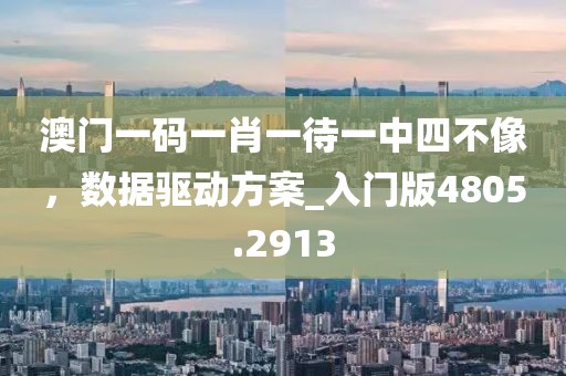澳门一码一肖一待一中四不像，数据驱动方案_入门版4805.2913