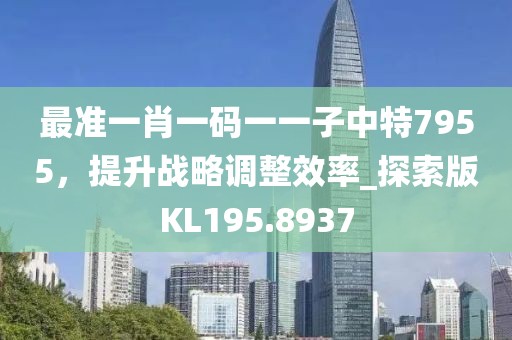 最准一肖一码一一子中特7955，提升战略调整效率_探索版KL195.8937