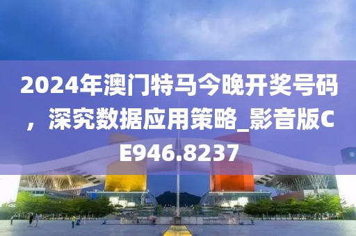 2024年澳门特马今晚开奖号码，深究数据应用策略_影音版CE946.8237