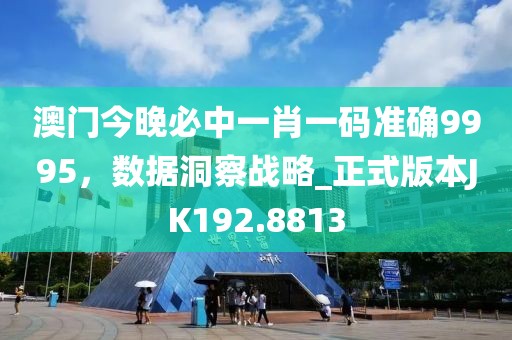 澳门今晚必中一肖一码准确9995，数据洞察战略_正式版本JK192.8813