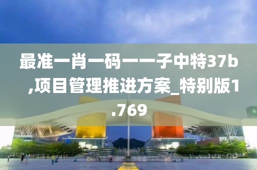 最准一肖一码一一子中特37b  ,项目管理推进方案_特别版1.769