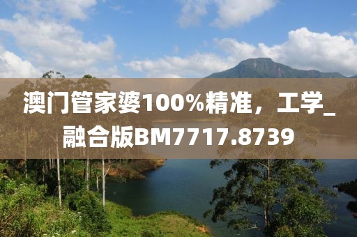 澳门管家婆100%精准，工学_融合版BM7717.8739