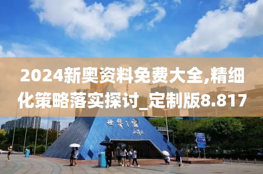 2024新奥资料免费大全,精细化策略落实探讨_定制版8.817