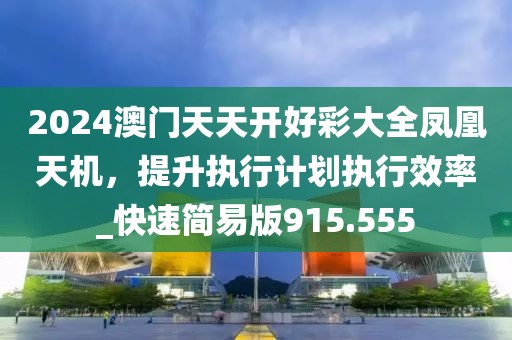 2024澳门天天开好彩大全凤凰天机，提升执行计划执行效率_快速简易版915.555