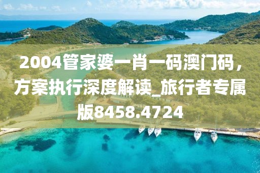 2004管家婆一肖一码澳门码，方案执行深度解读_旅行者专属版8458.4724