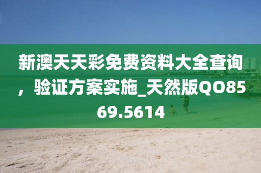 新澳天天彩免费资料大全查询，验证方案实施_天然版QO8569.5614