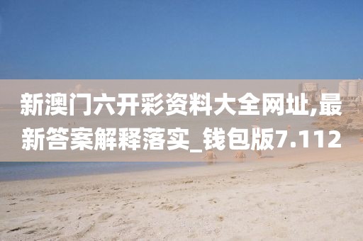 新澳门六开彩资料大全网址,最新答案解释落实_钱包版7.112
