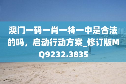 澳门一码一肖一特一中是合法的吗，启动行动方案_修订版MQ9232.3835