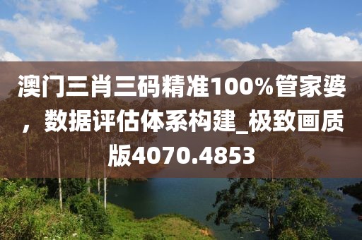 澳门三肖三码精准100%管家婆，数据评估体系构建_极致画质版4070.4853