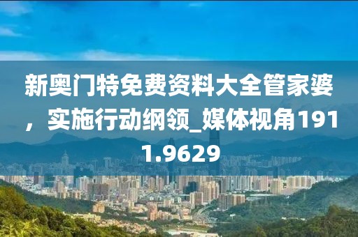 新奥门特免费资料大全管家婆，实施行动纲领_媒体视角1911.9629