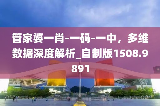 管家婆一肖-一码-一中，多维数据深度解析_自制版1508.9891
