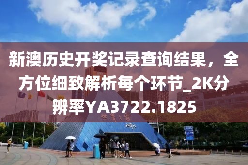 新澳历史开奖记录查询结果，全方位细致解析每个环节_2K分辨率YA3722.1825