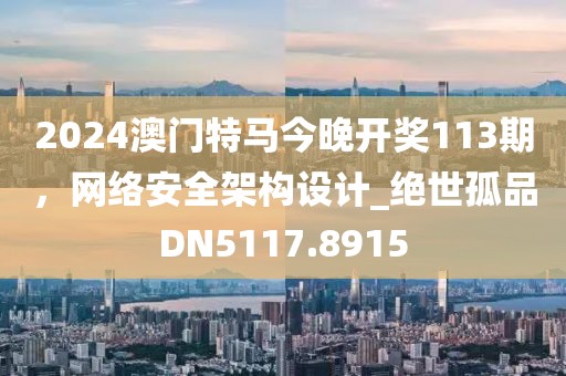 2024澳门特马今晚开奖113期，网络安全架构设计_绝世孤品DN5117.8915