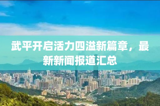 武平开启活力四溢新篇章，最新新闻报道汇总