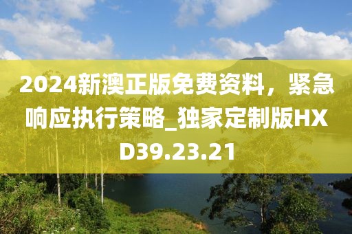 2024新澳正版免费资料，紧急响应执行策略_独家定制版HXD39.23.21