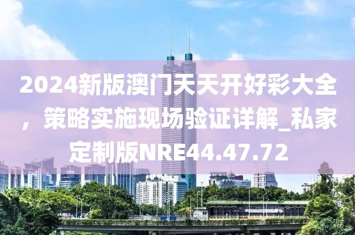 2024新版澳门天天开好彩大全，策略实施现场验证详解_私家定制版NRE44.47.72