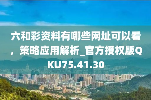 六和彩资料有哪些网址可以看，策略应用解析_官方授权版QKU75.41.30