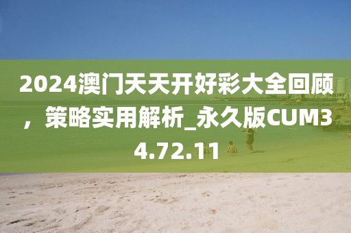 2024澳门天天开好彩大全回顾，策略实用解析_永久版CUM34.72.11