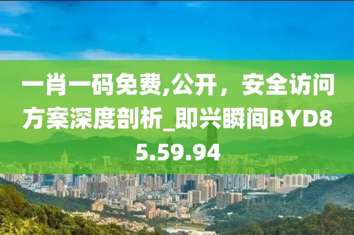 一肖一码免费,公开，安全访问方案深度剖析_即兴瞬间BYD85.59.94