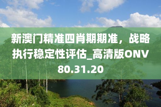 新澳门精准四肖期期准，战略执行稳定性评估_高清版ONV80.31.20