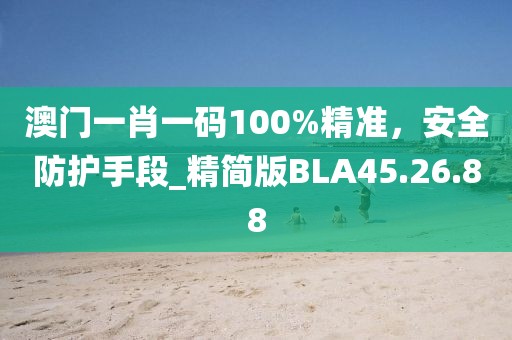 澳门一肖一码100%精准，安全防护手段_精简版BLA45.26.88
