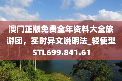 澳门正版免费全年资料大全旅游团，实时异文说明法_轻便型STL699.841.61