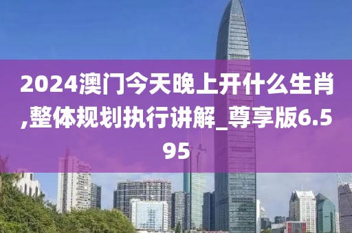 2024澳门今天晚上开什么生肖,整体规划执行讲解_尊享版6.595