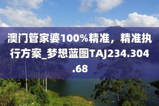 澳门管家婆100%精准，精准执行方案_梦想蓝图TAJ234.304.68