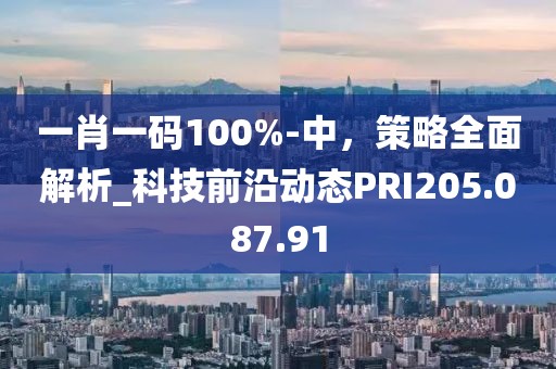 一肖一码100%-中，策略全面解析_科技前沿动态PRI205.087.91